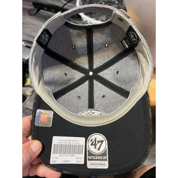 Unisex 47 Brand Steelers Hat Adjustable Gray Camo - Picture 5 of 5
